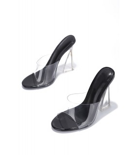 Party transparent heels