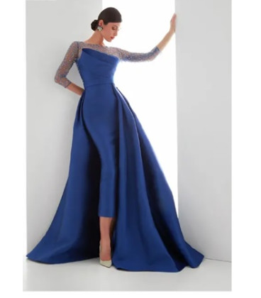 Vestido Largo Pique Royal