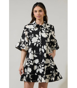 Vestido Negro/Blanco