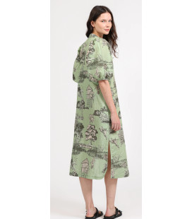 Vestido Verde Estampado