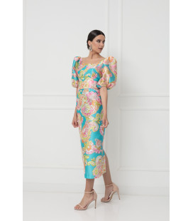 Vestido Corto Estampado