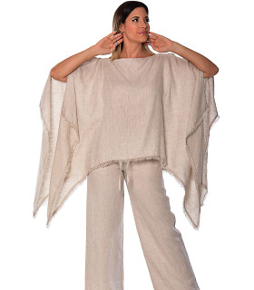 Traje de 2 Piezas de Lino Beige