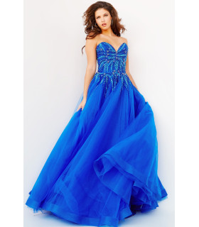 Vestido Strapless Royal