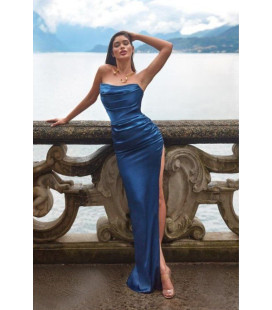 Vestido Largo Strapless  Esmeralda