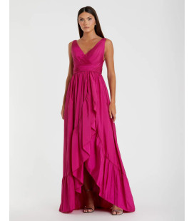 Vestido Largo Color Magenta