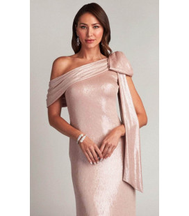Vestido Largo un Hombro con laza