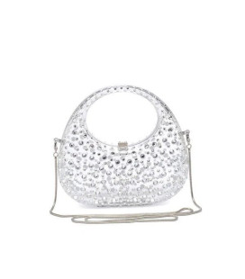Cartera en forma de Luna con Brillantes