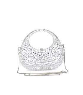 Cartera en forma de Luna con Brillantes