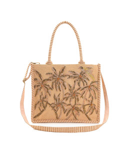 Cartera  Diseño de Lentejuela y Palmeras