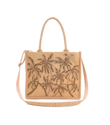 Cartera  Diseño de Lentejuela y Palmeras