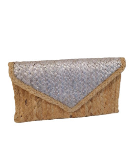 Cartera Petate Tapa Plateada