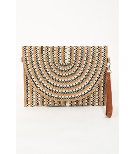Cartera detalles Negros y Taupe
