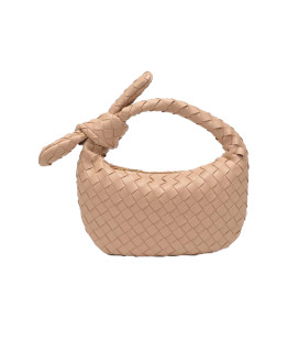 Cartera Casual Trenzada Natural