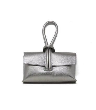 Cartera de Cuero Color Pewter