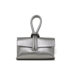 Cartera de Cuero Color Pewter