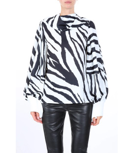 Blusa color Zebra Manga Larga