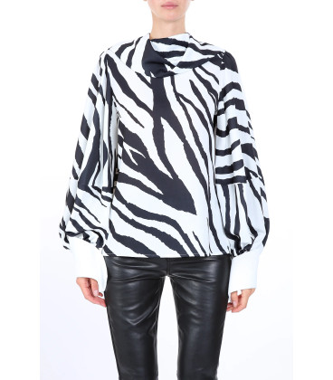 Blusa color Zebra Manga Larga