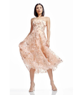 Vestido Corto Color Peach