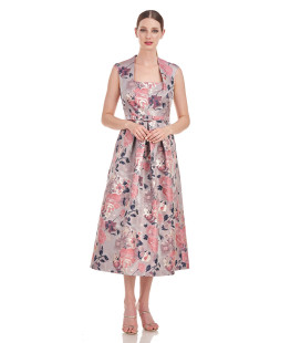 Vestido Medio Largo Floral