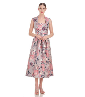 Vestido Medio Largo Floral