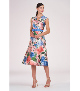 Vestido Medio Largo Floral