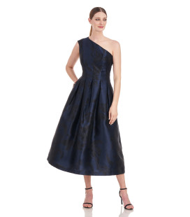 Vestido Un Hombro Navy
