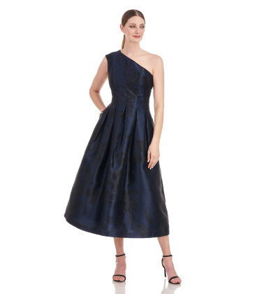 Vestido Un Hombro Navy