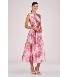 Vestido Medio Largo Rosado