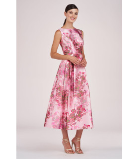 Vestido Medio Largo Rosado