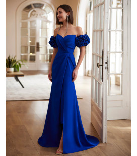 Vestido Strapless Color Fucsia