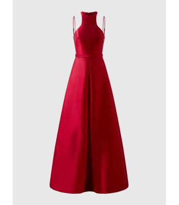 Vestido Rojo Cuello Alto