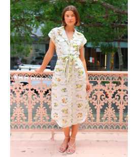 Vestido Casual Fondo Limones
