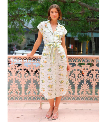Vestido Casual Fondo Limones