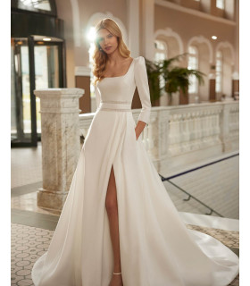 A-line, Square Neckline