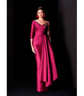 Draped V-Neckline