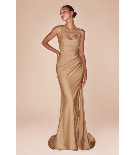 Satin Halter Dress