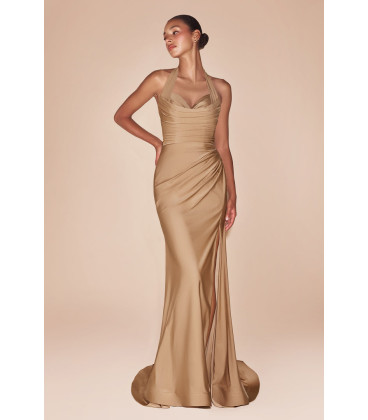 Satin Halter Dress