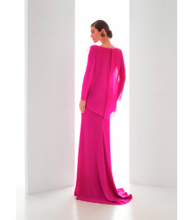 Crepe Dress, French Sleeves