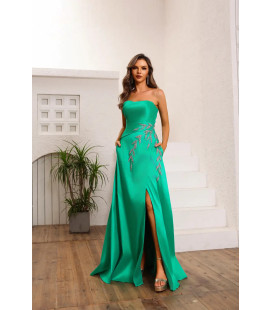 A-LINE DRESS, STRAPLESS