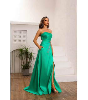 A-LINE DRESS, STRAPLESS