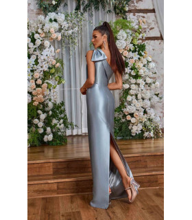 One Shoulder Dress with Bow