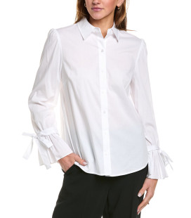 Blouse with Ruffled Cuffs
