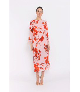 Vestido de Plumas Florales
