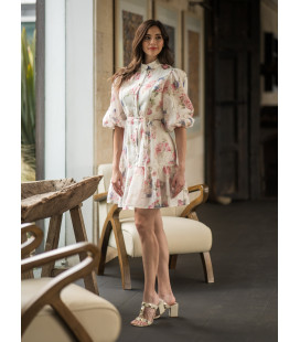 Vestido Corto de Flores