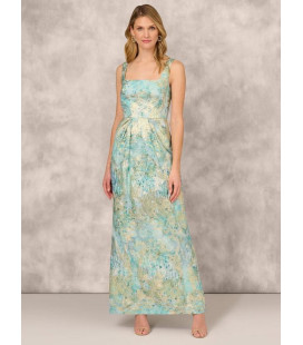 Vestido con Estampado Abstracto