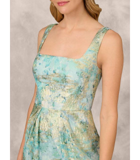 Vestido con Estampado Abstracto