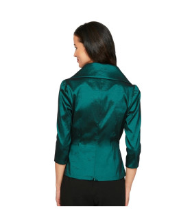 Taffeta blouse with 3/4 sleeves