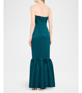 Strapless mermaid dress with bow at the front