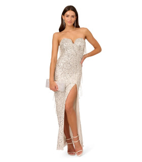 Strapless Sequin Dress