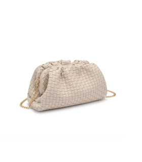 Woven bag with snap closure